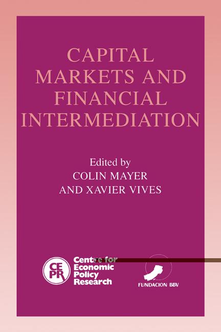 Cover: 9780521558532 | Capital Markets and Financial Intermediation | Colin Mayer (u. a.)