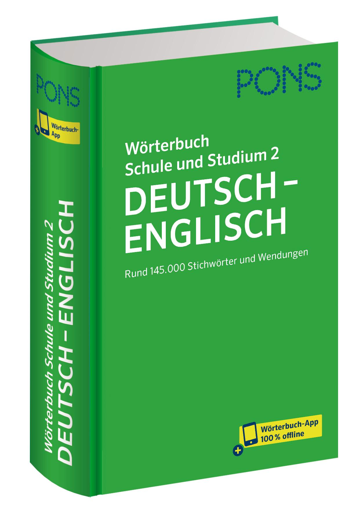 Cover: 9783125164192 | PONS Wörterbuch Schule und Studium Deutsch - Englisch, Band 2 | Bundle