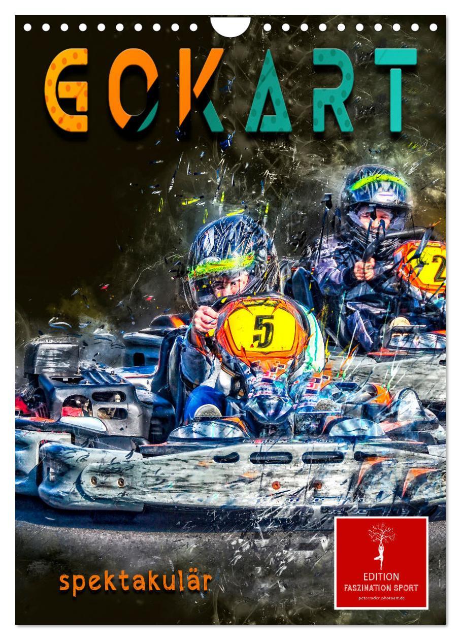 Cover: 9783435911554 | Gokart spektakulär (Wandkalender 2025 DIN A4 hoch), CALVENDO...