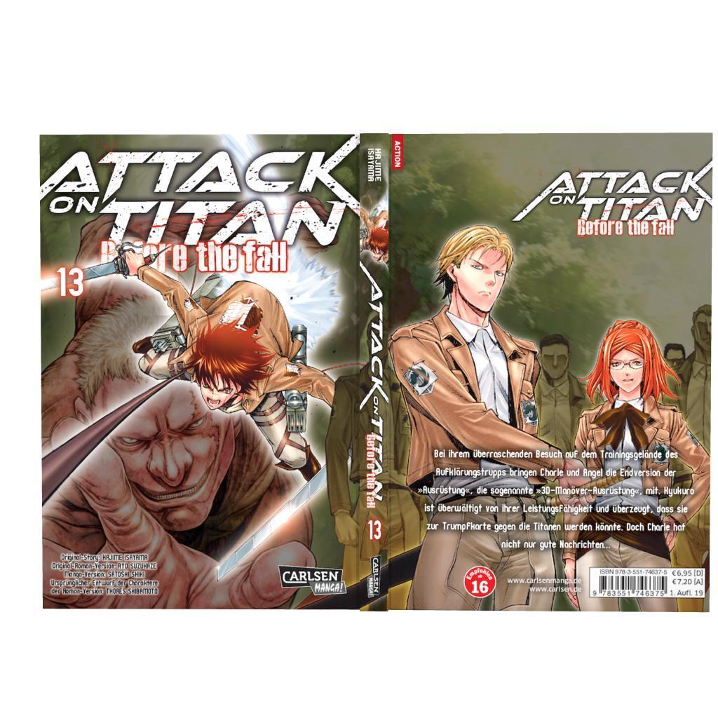 Bild: 9783551746375 | Attack on Titan - Before the Fall 13 | Hajime Isayama (u. a.) | Buch