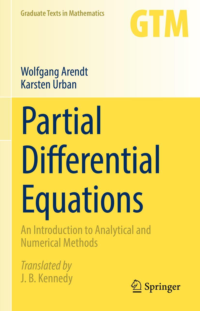 Cover: 9783031133787 | Partial Differential Equations | Wolfgang Arendt (u. a.) | Buch | xxiv