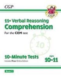 Cover: 9781789081916 | 11+ CEM 10-Minute Tests: Comprehension - Ages 10-11 Book 2 (with...