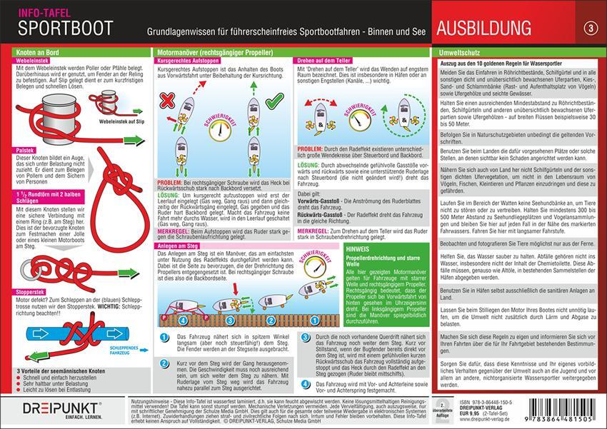 Bild: 9783864481505 | Info-Tafel-Set Sportboot führerscheinfrei | Michael Schulze | Buch