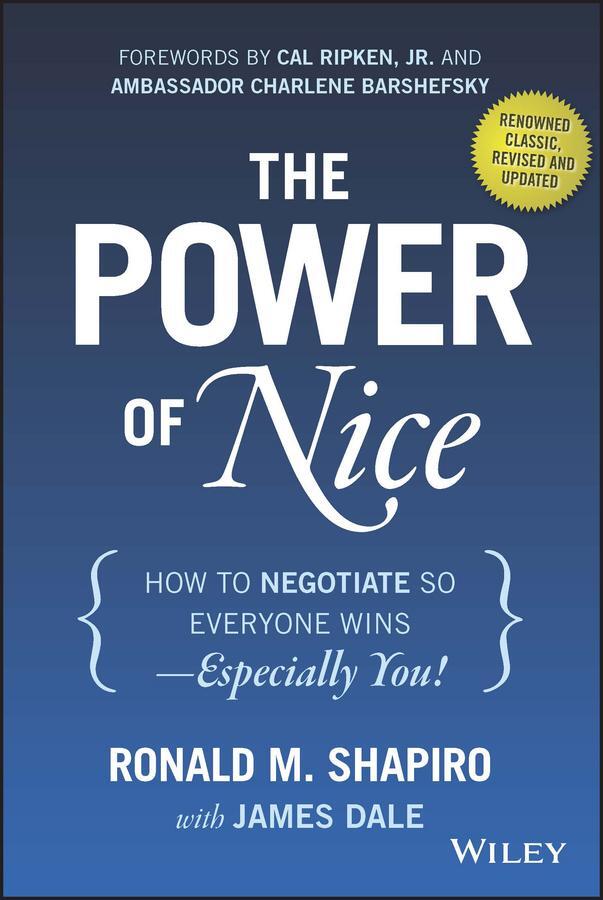 Cover: 9781118969625 | The Power of Nice | Ronald M Shapiro | Buch | 288 S. | Englisch | 2015