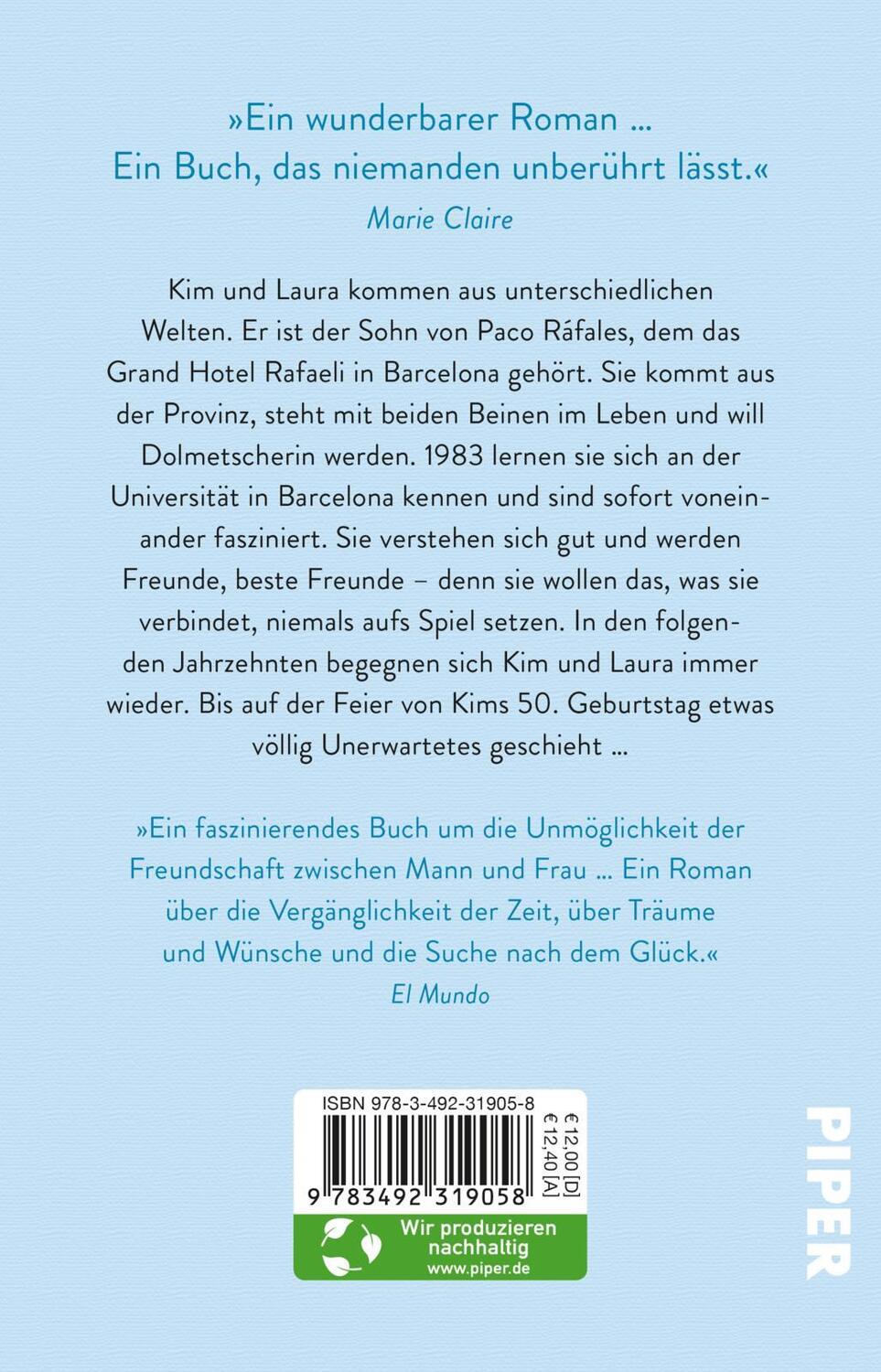 Rückseite: 9783492319058 | Der Mann meines Lebens | Xavier Bosch | Taschenbuch | 464 S. | Deutsch