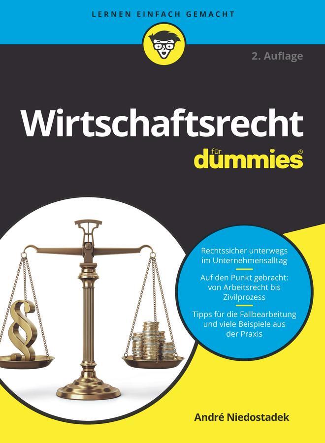 Cover: 9783527718900 | Wirtschaftsrecht für Dummies | André Niedostadek | Taschenbuch | 2023