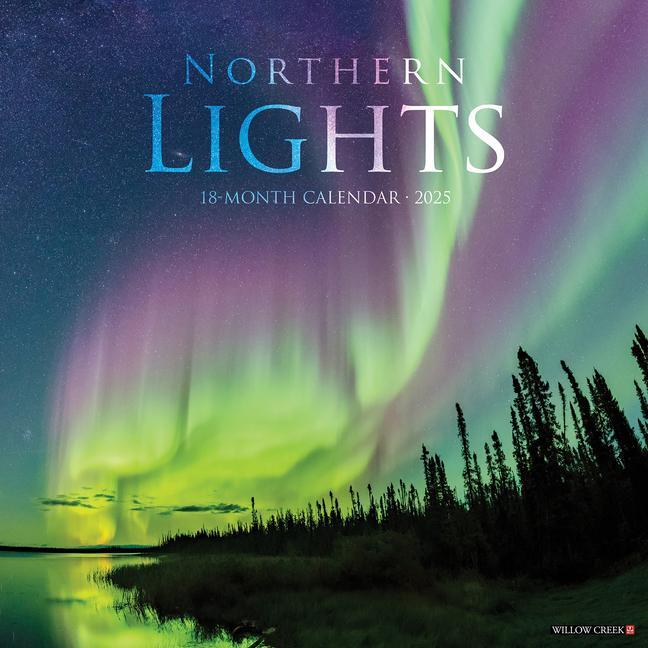 Cover: 9781549244223 | Northern Lights 2025 12 X 12 Wall Calendar | Willow Creek Press | 2025