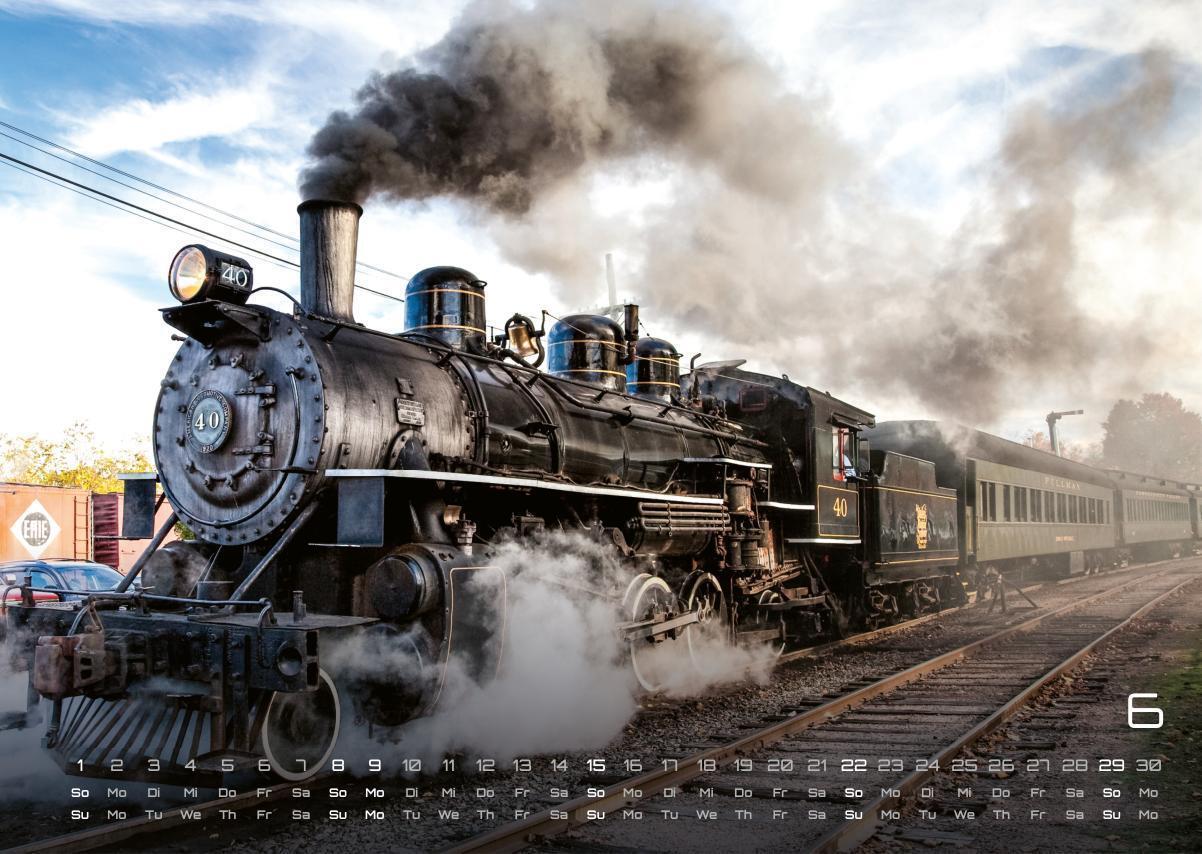 Bild: 9783986734503 | Eisenbahn - faszinierende Bahnwelt - 2025 - Kalender DIN A3 | de