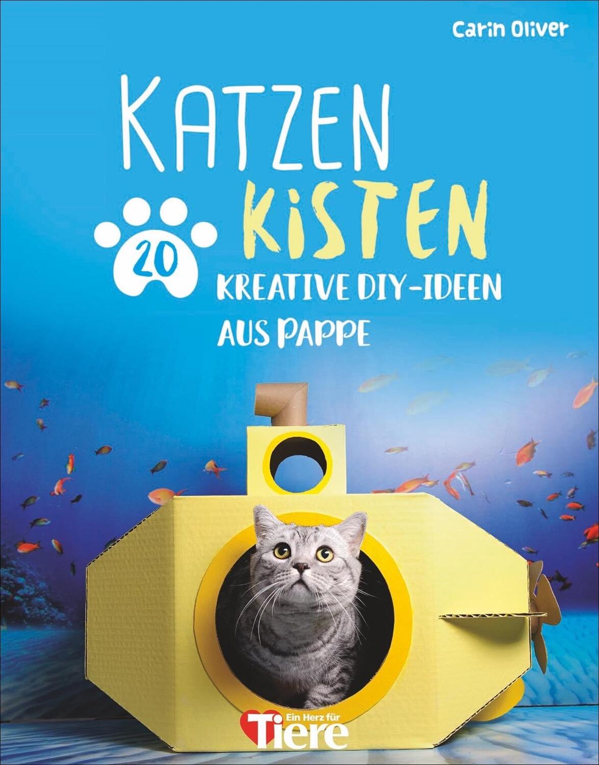 Cover: 9783838837284 | Katzenkisten | 20 kreative DIY-Ideen aus Pappe | Carin Oliver | Buch