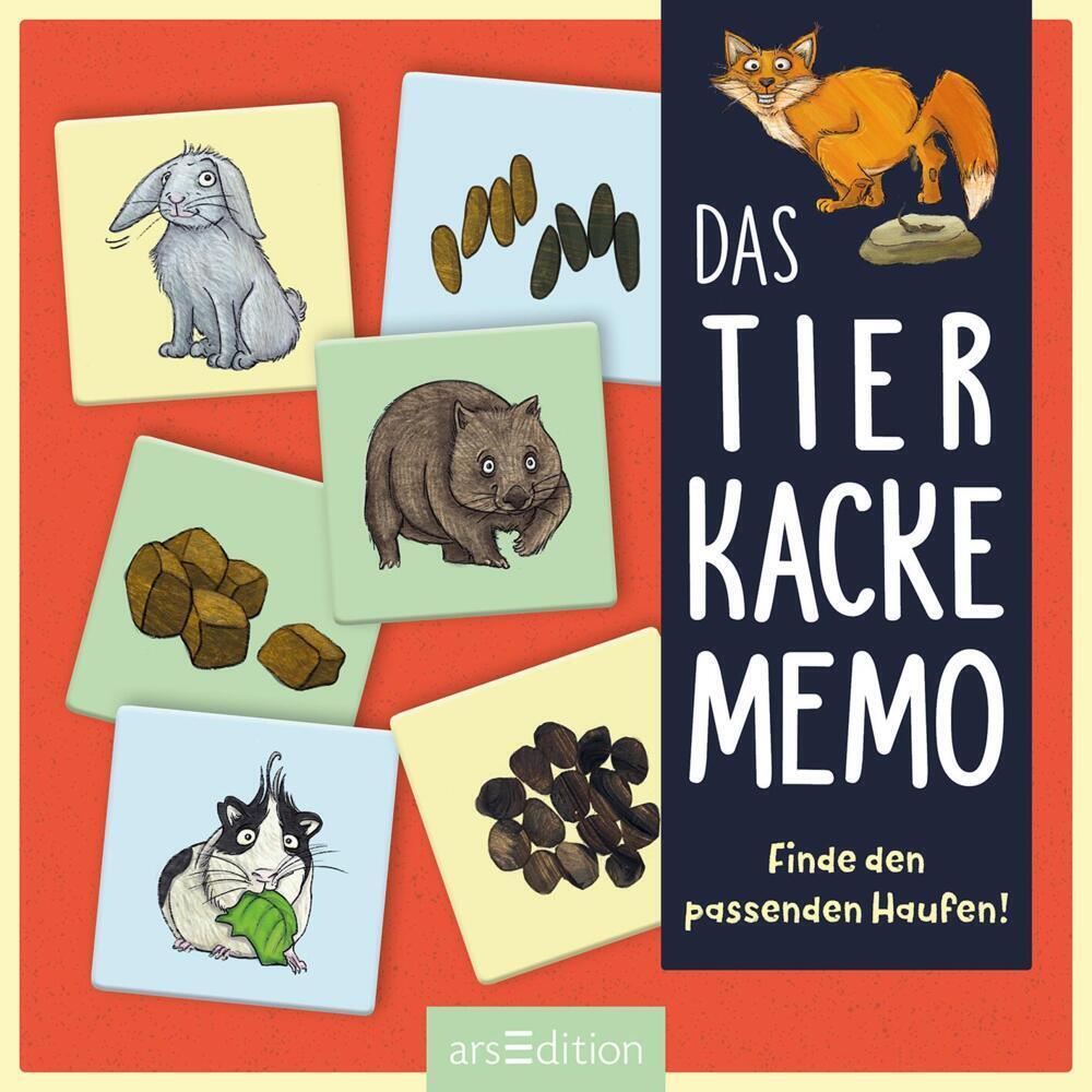 Cover: 4014489130888 | Das Tier-Kacke-Memo | Finde den passenden Haufen! | Annette Maas
