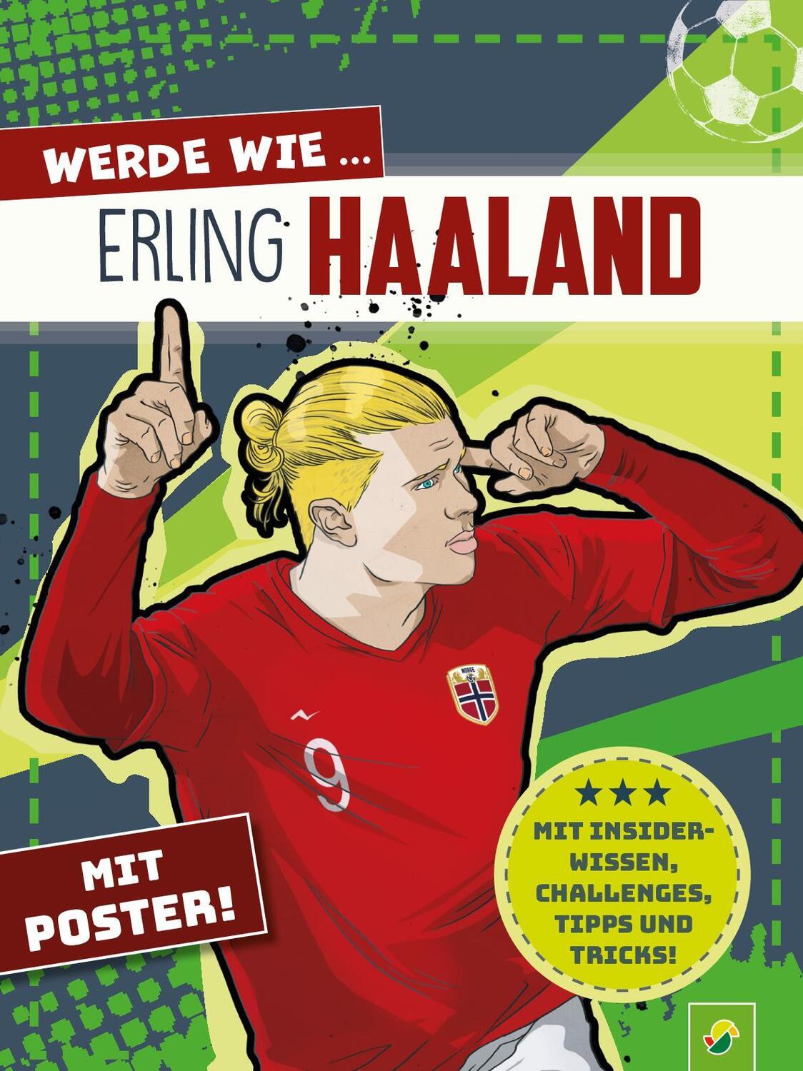 Cover: 9783849944346 | Werde wie ... Erling Haaland Mit Poster | Jonas Kozinowski (u. a.)