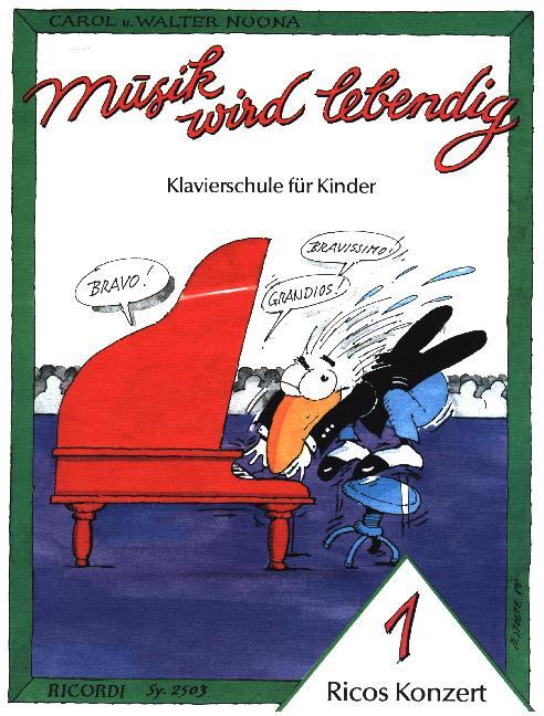 Cover: 9783931788469 | Ricos Konzert 1 | Musik wird lebendig. Klavierschule für Kinder | 1989