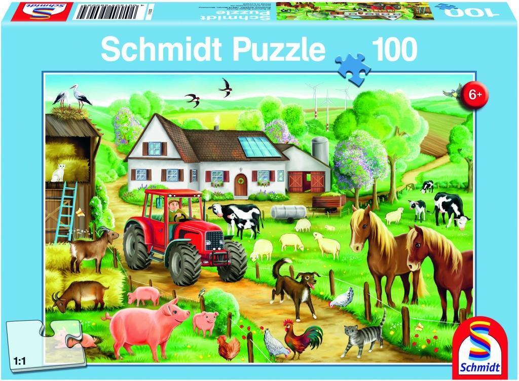 Bild: 4001504560034 | Fröhlicher Bauernhof, 100 Teile | Stück | Deutsch | 2011 | Schmidt