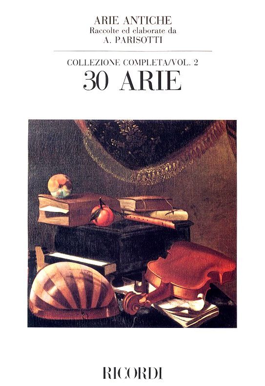 Cover: 9790040539837 | Arie Antiche: 30 Arie Vol. 2 | Ricordi | EAN 9790040539837