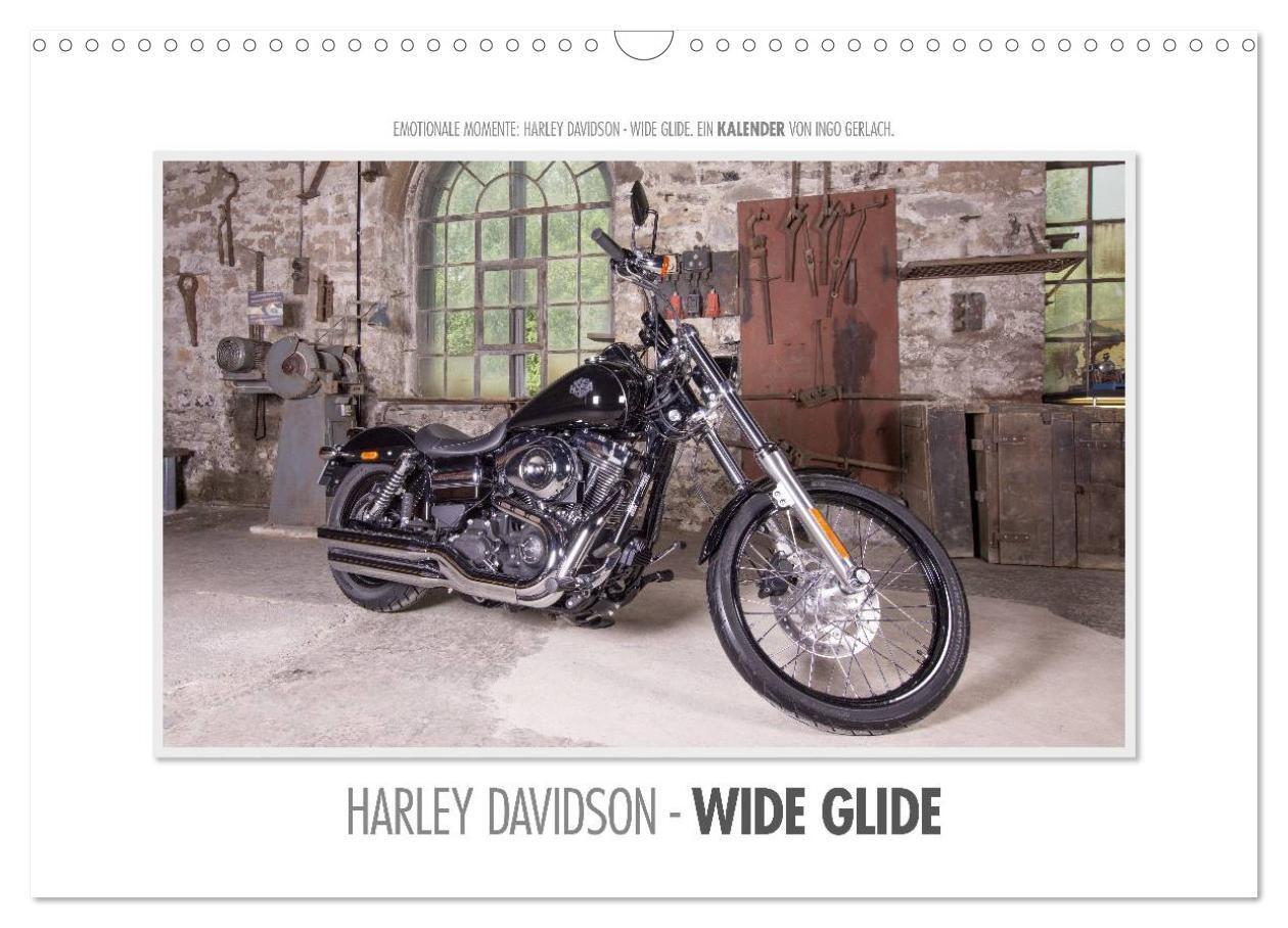 Cover: 9783383583438 | Emotionale Momente: Harley Davidson - Wide Glide (Wandkalender 2024...