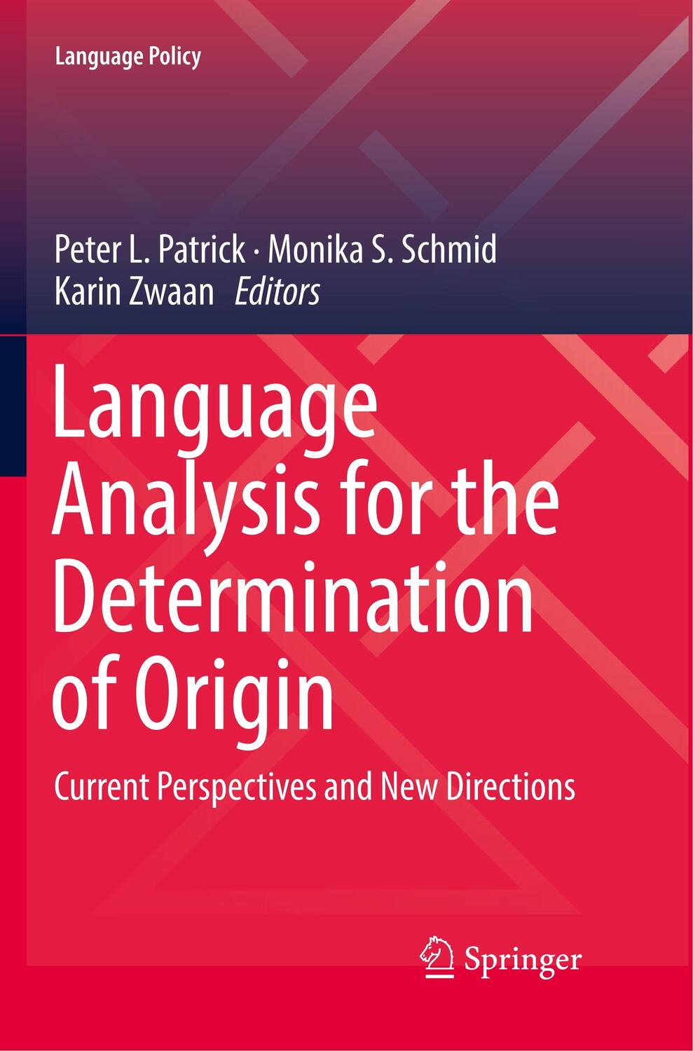 Cover: 9783030077013 | Language Analysis for the Determination of Origin | Patrick (u. a.)