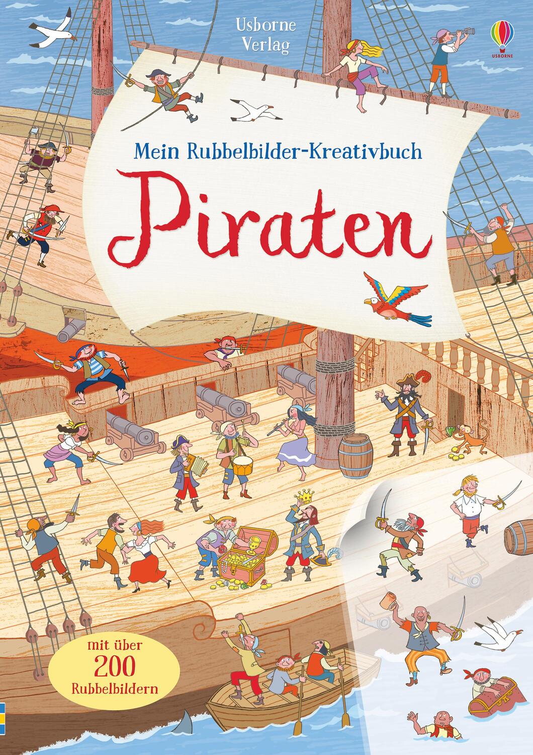 Cover: 9781789410648 | Mein Rubbelbilder-Kreativbuch: Piraten | zum Gestalten und Ausmalen
