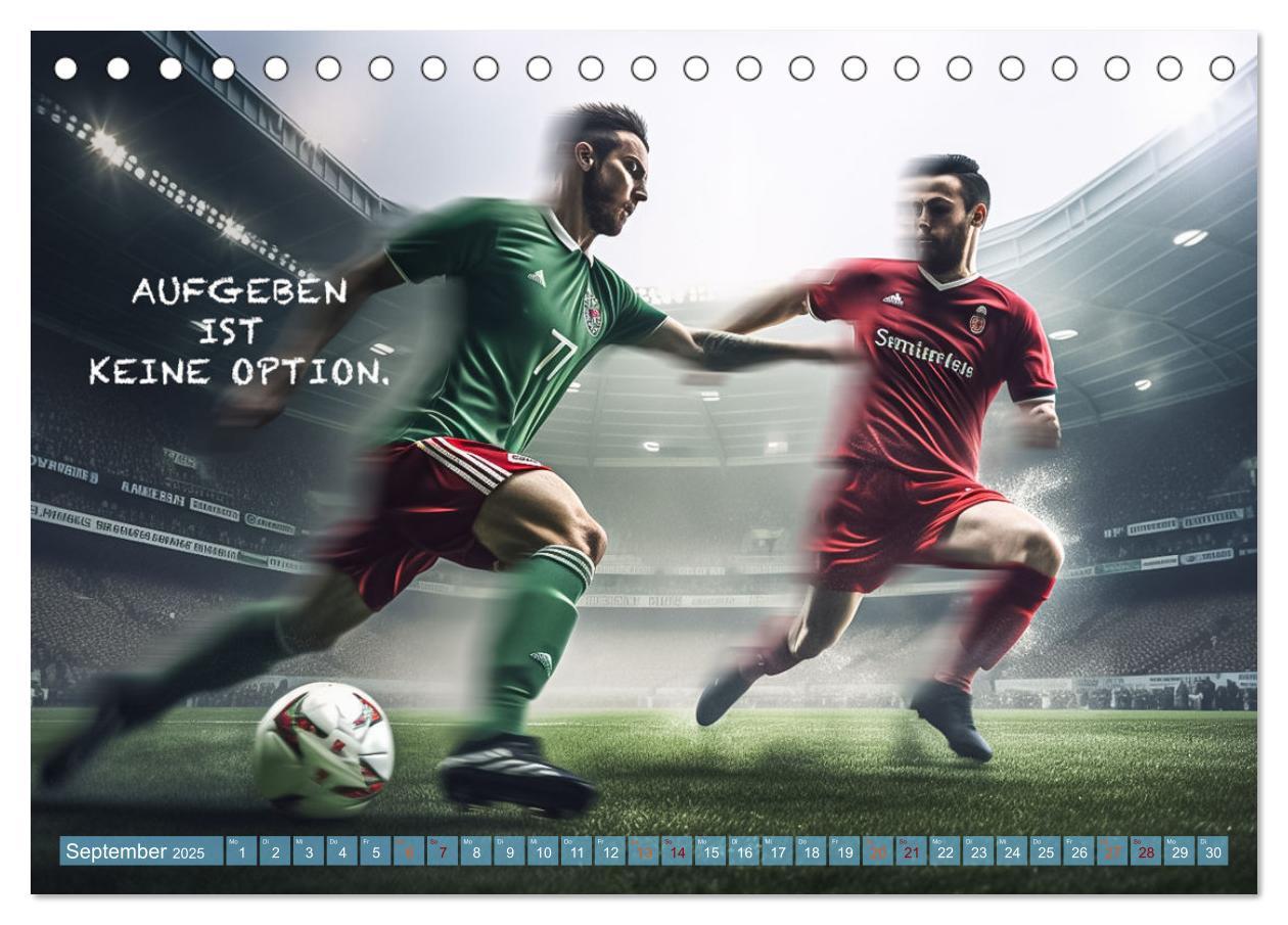 Bild: 9783383761065 | Fußball und coole Sprüche (Tischkalender 2025 DIN A5 quer),...