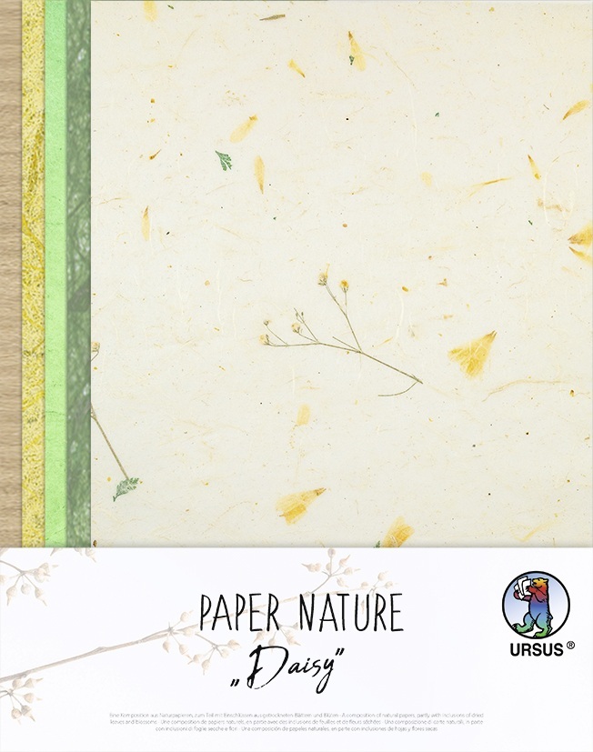 Cover: 4008525247364 | URSUS Spezialpapiere Paper Nature Daisy, 23 x 33 cm | 6162-00-02
