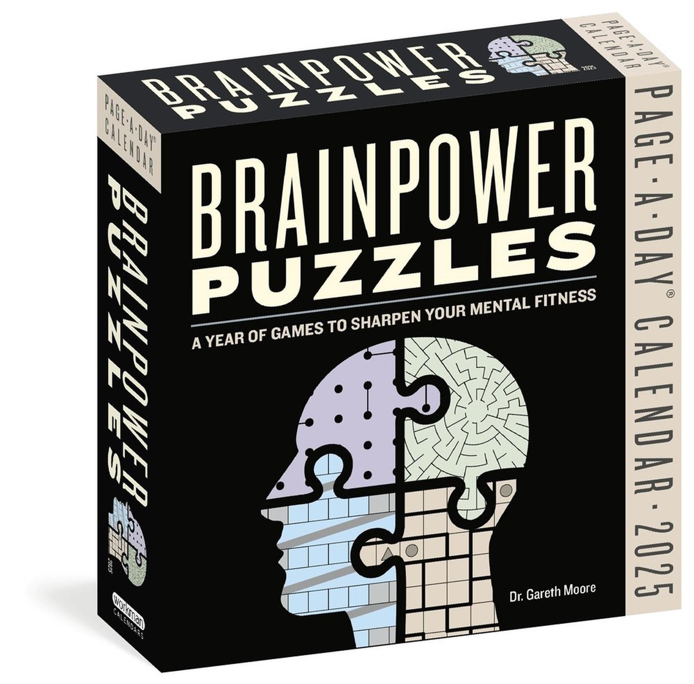 Cover: 9781523526185 | Brainpower Puzzles Page-A-Day® Calendar 2025 | Gareth Moore (u. a.)