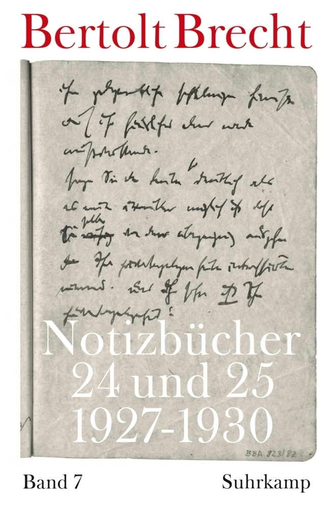 Cover: 9783518419717 | Notizbücher 24 und 25 (1927-1930) | Bertolt Brecht | Taschenbuch