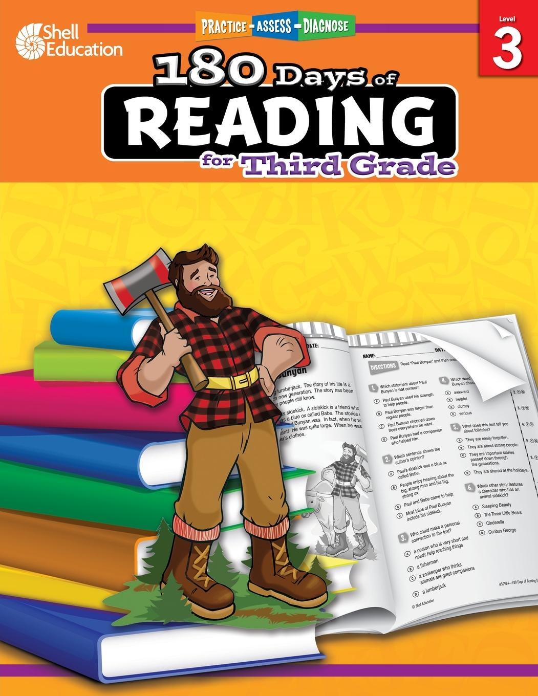 Cover: 9781425809249 | 180 Days of Reading for Third Grade | Practice, Assess, Diagnose