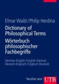 Cover: 9783825284404 | Dictionary of Philosophical Terms / Wörterbuch philosophischer...