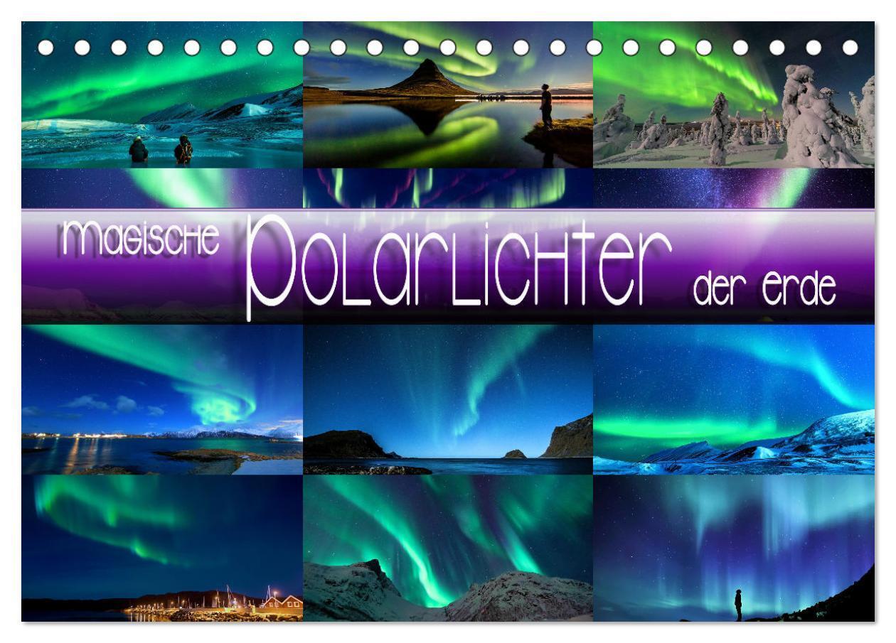 Cover: 9783675510500 | Magische Polarlichter der Erde (Tischkalender 2024 DIN A5 quer),...
