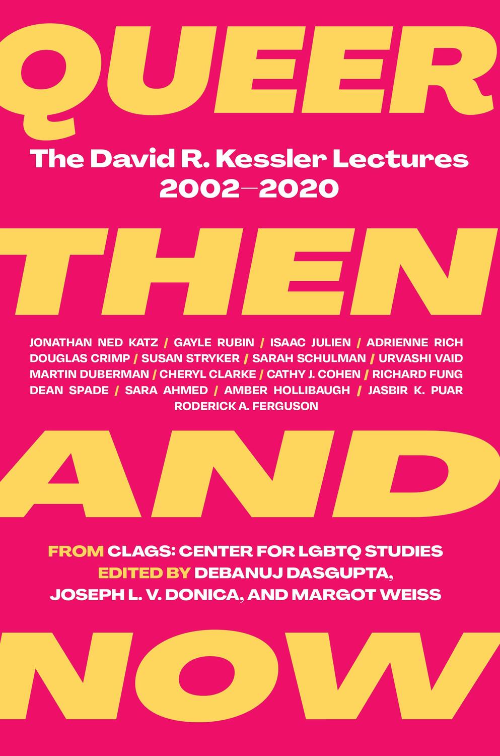 Cover: 9781558612457 | Queer Then and Now | The David R. Kessler Lectures, 2002-2020 | Buch
