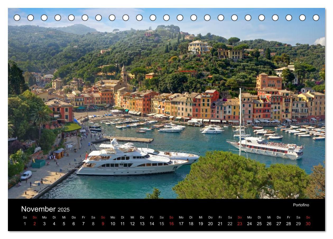 Bild: 9783435825844 | Ligurien - die italienische Riviera (Tischkalender 2025 DIN A5...