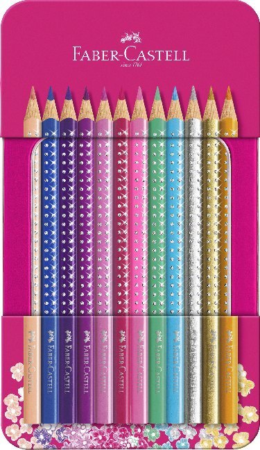 Cover: 4005402017379 | Faber-Castell Buntstifte Pinkes Sparkle, 12er Metalletui | Stück