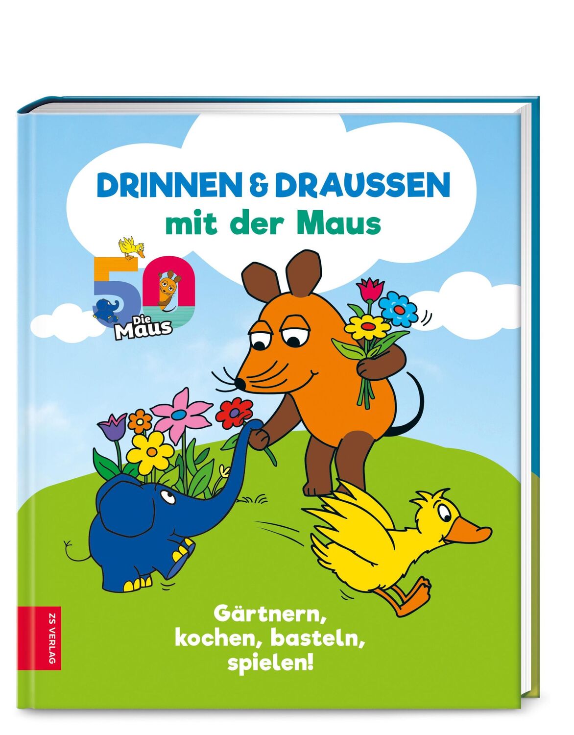 Cover: 9783965841017 | Drinnen &amp; draußen mit der Maus | Gärtnern, kochen, basteln, spielen!