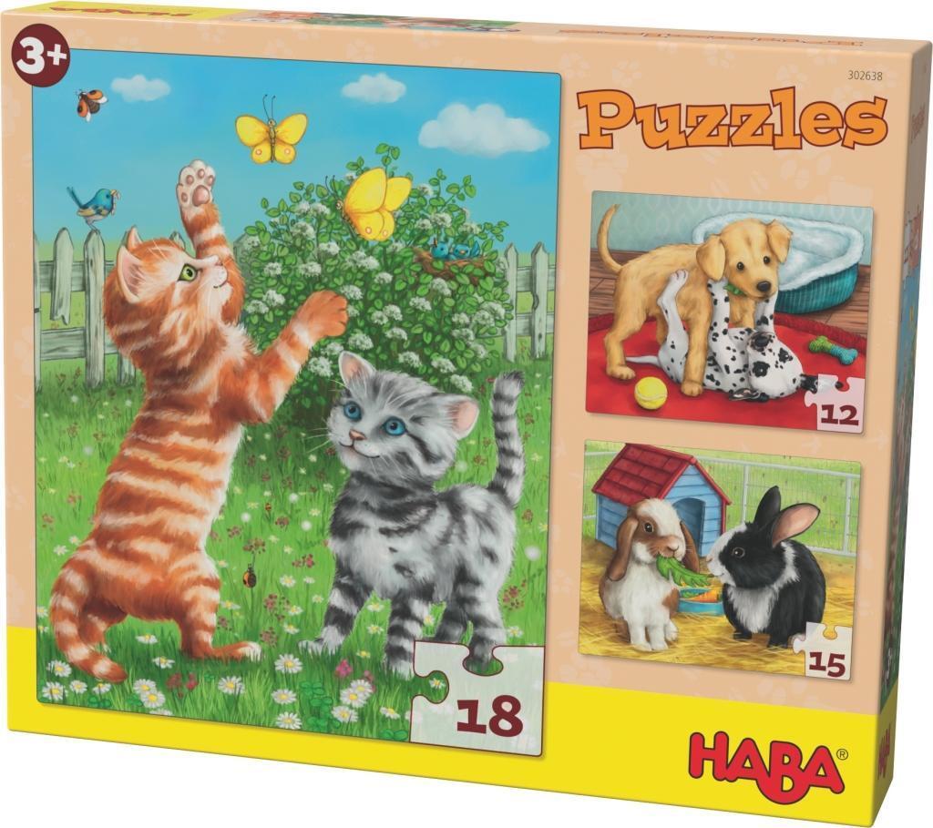 Cover: 4010168225074 | Puzzles Haustiere. 3 Motive | Stück | Deutsch | 2017 | HABA