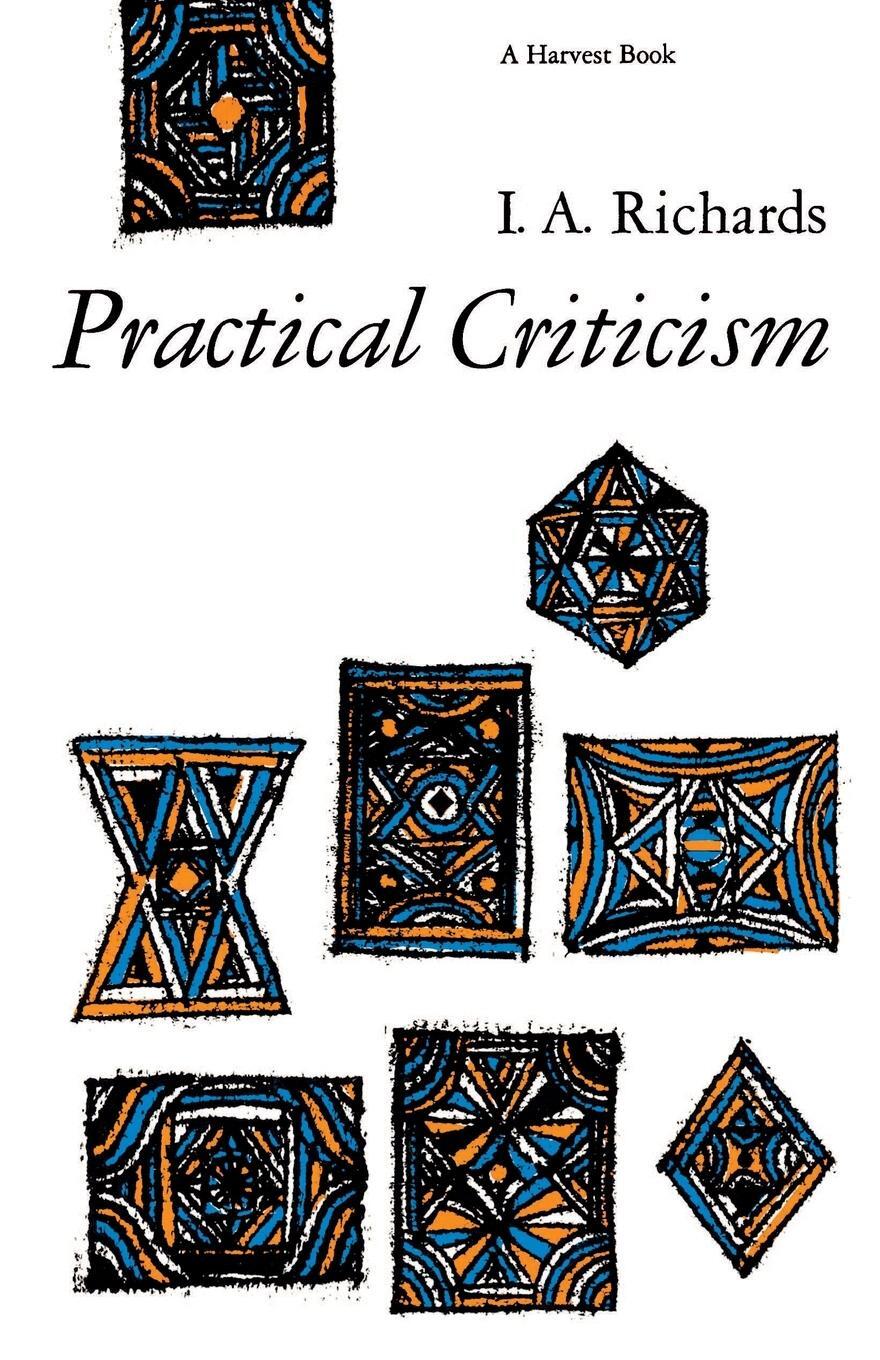 Cover: 9780156736268 | Practical Criticism | A Study of Literary Judgment | Ivor A. Richards