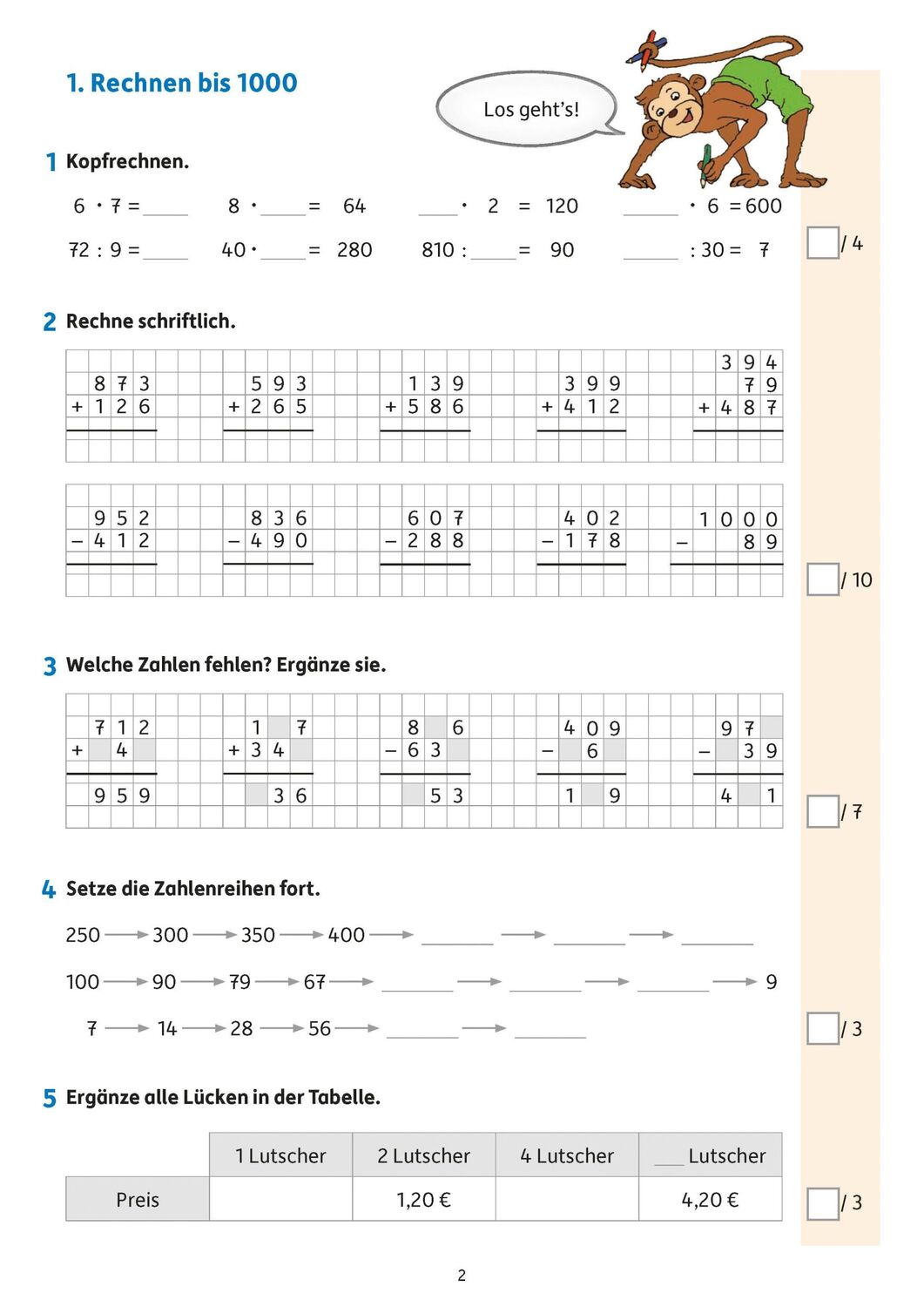 Bild: 9783881000840 | Tests in Mathe - Lernzielkontrollen 4. Klasse | Agnes Spiecker | 80 S.