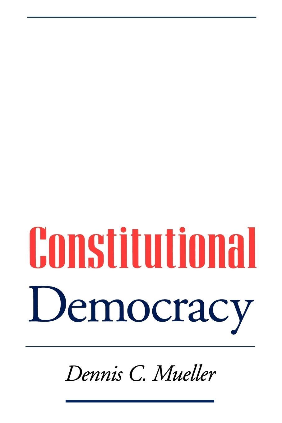 Cover: 9780195144079 | Constitutional Democracy | Dennis C. Mueller | Taschenbuch | Paperback