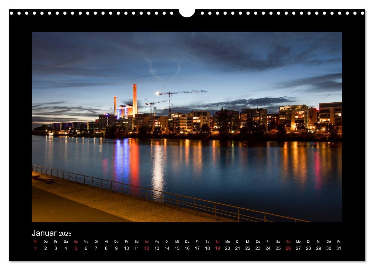 Bild: 9783435273362 | Frankfurt bei Nacht 2025 (Wandkalender 2025 DIN A3 quer), CALVENDO...