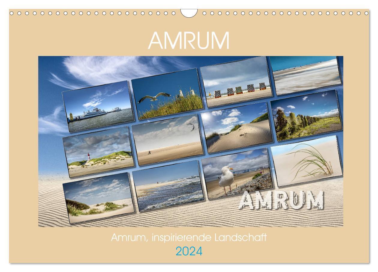Cover: 9783383079061 | Amrum, inspirierende Landschaft (Wandkalender 2024 DIN A3 quer),...