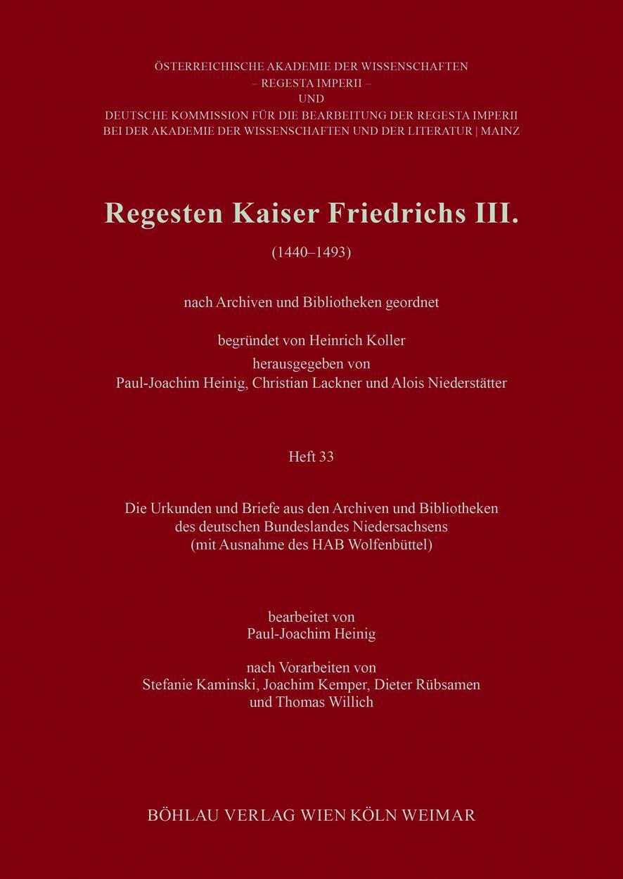 Cover: 9783205200727 | Regesten Kaiser Friedrichs III. (1440-1493) | Taschenbuch | 375 S.