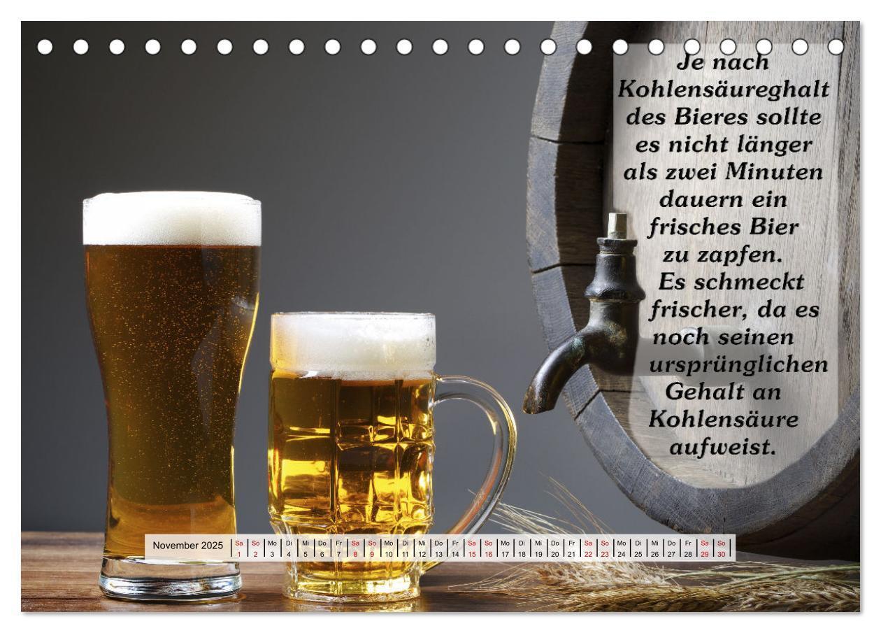 Bild: 9783435035946 | Wissenswertes über Bier (Tischkalender 2025 DIN A5 quer), CALVENDO...