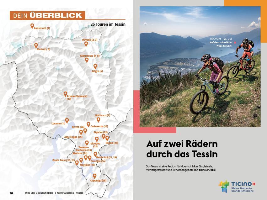 Bild: 9783259037782 | Tessin Raus und Mountainbiken E-Mountainbiken | AG | Taschenbuch