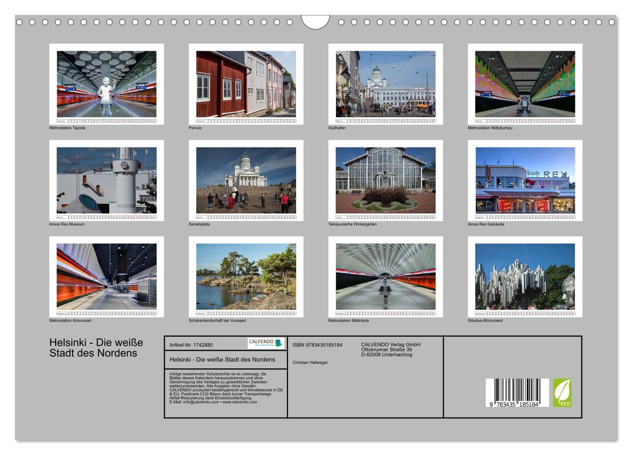 Bild: 9783435185184 | Helsinki - Die weiße Stadt des Nordens (Wandkalender 2025 DIN A3...