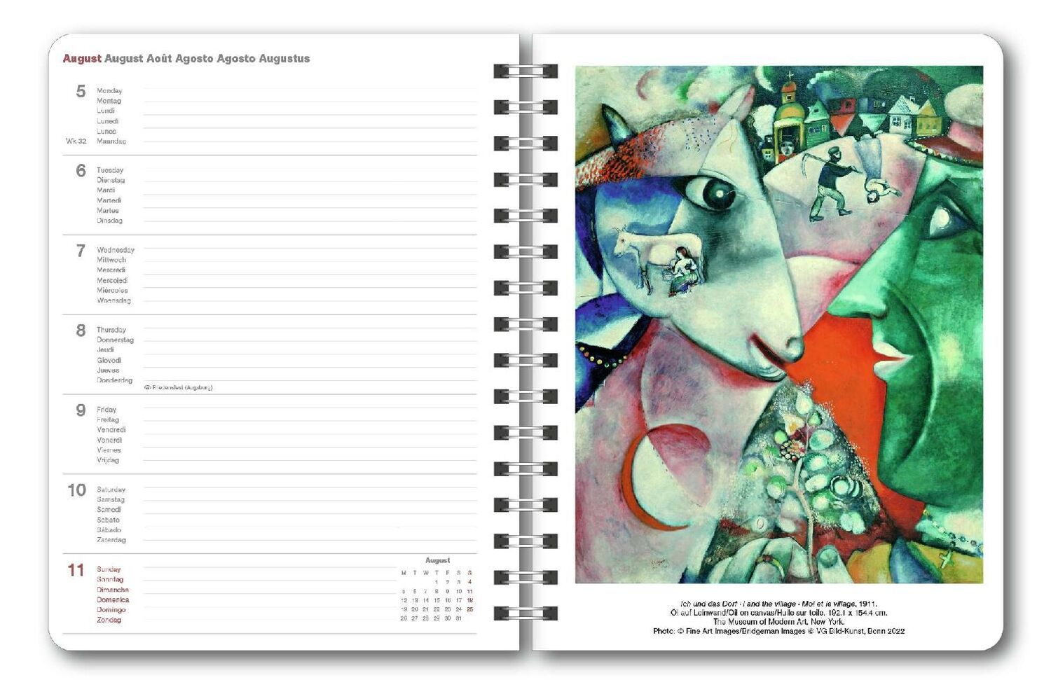 Bild: 4002725987242 | Marc Chagall 2024 - Diary - Buchkalender - Taschenkalender -...