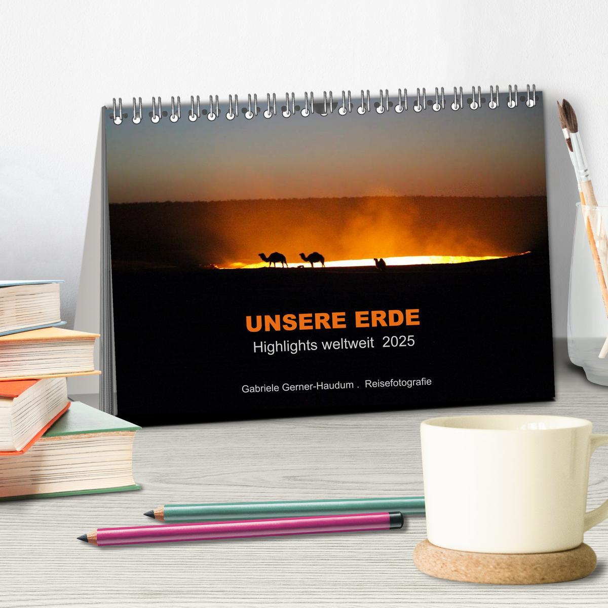 Bild: 9783435668755 | Unsere Erde Highlights weltweit 2025 (Tischkalender 2025 DIN A5...