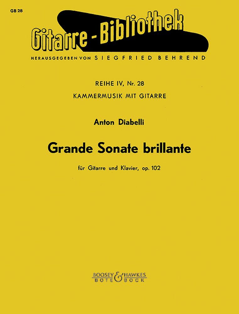 Cover: 9790202508657 | Grande Sonate brillante op. 102 | Anton Diabelli | Buch
