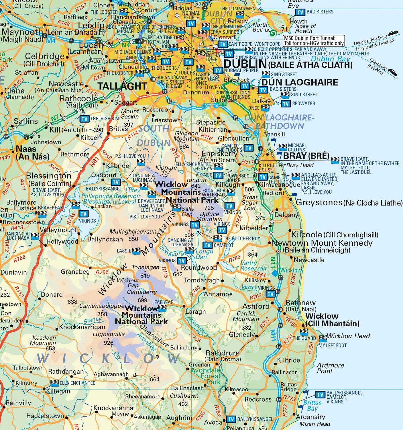 Bild: 9780008602925 | Collins Ireland Film and TV Location Map | Collins Maps | (Land-)Karte