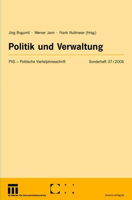 Cover: 9783531148885 | Politik und Verwaltung | Jörg Bogumil (u. a.) | Taschenbuch | vii