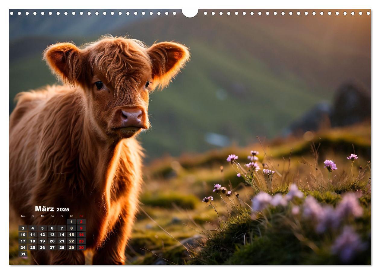 Bild: 9783383840067 | Highland Kühe (Wandkalender 2025 DIN A3 quer), CALVENDO Monatskalender