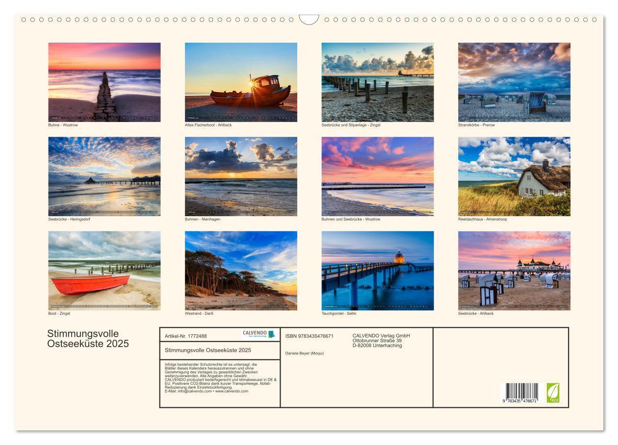 Bild: 9783435476671 | Stimmungsvolle Ostseeküste 2025 (Wandkalender 2025 DIN A2 quer),...