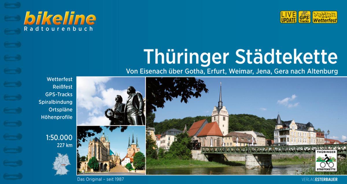Cover: 9783711100139 | Thüringer Städtekette | Taschenbuch | Bikeline Radtourenbücher | 2021